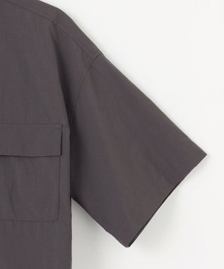 NAVE 【ReNAVE・洗える/撥水加工/接触冷感/UVケア/セットアップ】ナイロンタスラン シャツ グレー系