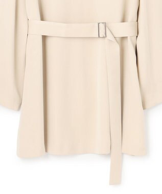 ICB L 【WEB＆一部店舗限定】BrightCupraSatin チュニックブラウス ベージュ