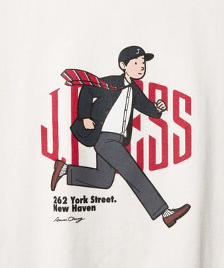 J.PRESS MEN 【AaronChang】【UNISEX】ラグランスリーブ スウェット ホワイト系