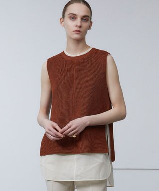 BEIGE， BARR / ノースリーブニット Amber