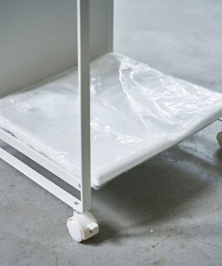 tower 目隠し分別ダストワゴン トスカ 2分別  ホワイト ホワイト