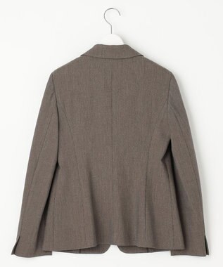 J.PRESS LADIES S 【洗える】T/Rアルガンシルク テーラード ジャケット ブラウン系