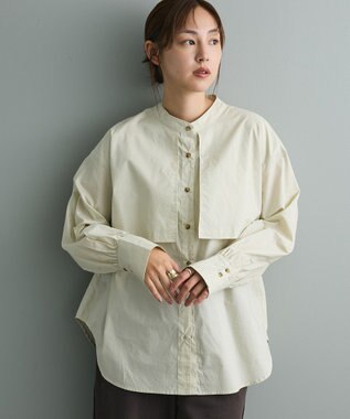 CRAFT STANDARD BOUTIQUE ヨークデザインシャツ Light Beige