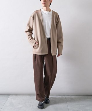 CRAFT STANDARD BOUTIQUE ボタンレスカットカーディガン Dark Beige