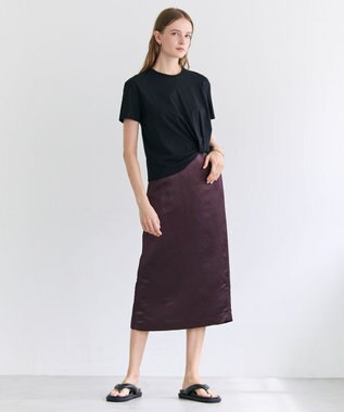 BEIGE， CERUSSITE / フォルムタック ドレープTシャツ Black