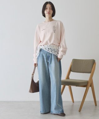 AMERICAN HOLIC BACK PHOTOプリントロンT Light Pink