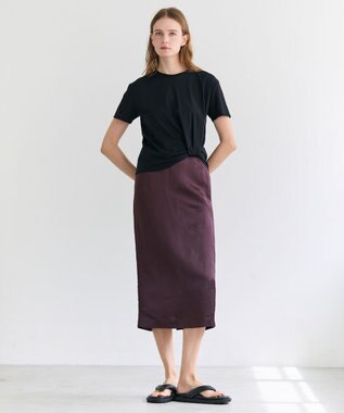 BEIGE， CERUSSITE / フォルムタック ドレープTシャツ Black