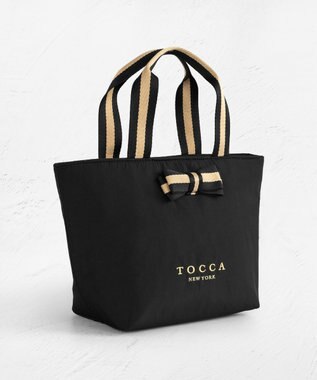TOCCA 【WEB限定】BICOLOR RIBBON COOLERBAG クーラーバッグ ブラック系