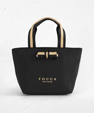 TOCCA 【WEB限定】BICOLOR RIBBON COOLERBAG クーラーバッグ ブラック系