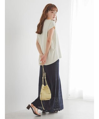 AMERICAN HOLIC キレイＣｏｔｔｏｎフレンチスリーブカットプルオーバー Ivory