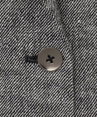 自由区 【洗える】ライトネップツイルジャケット コート モノトーン