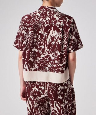 Paul Smith Avant Garden 半袖ブラウス ダークレッド