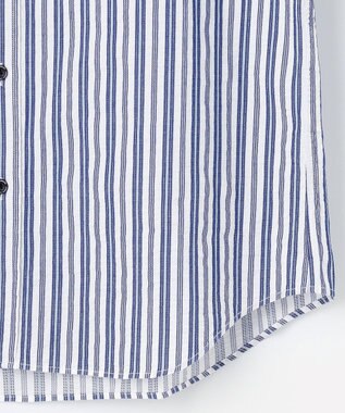 JOSEPH ABBOUD 【オーガニックコットン】オーガニックコードストライプ シャツ サックスブルー系1