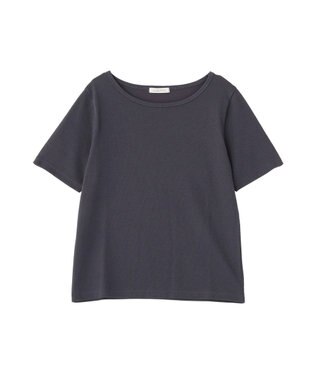 Green Parks 【適ON】５分袖リブプルオーバー Charcoal Gray