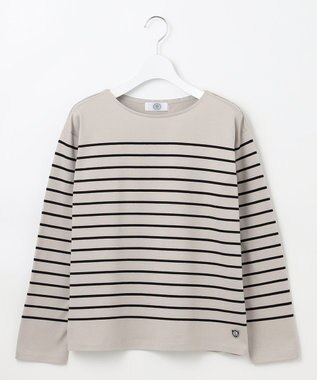 J.PRESS LADIES バスクボーダー カットソー グレージュ×ブラック