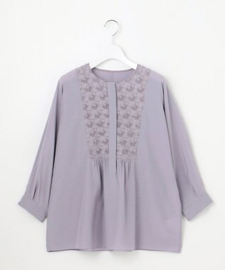 自由区 S シアージオメトリックジャカードプルオーバー ブラウス モーヴ