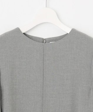 J.PRESS LADIES 【セットアップ対応】MELANGE ライトツイル ワンピース ライトグレー系