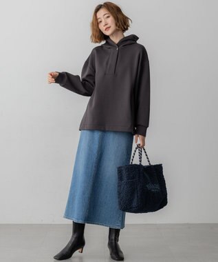 23区 【Oggi3月号掲載/新色追加/洗える】23区DENIM ストレッチ デニムスカート スカイブルー系