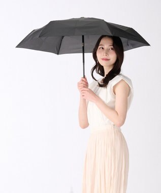 MOONBAT 【3秒でたためる傘/自動開閉】urawaza 小町(ウラワザ コマチ)  折りたたみ傘 無地 コンパクト 50cm ブラック