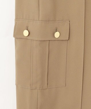 GRACE CONTINENTAL バックサテンカーゴパンツ カーキ