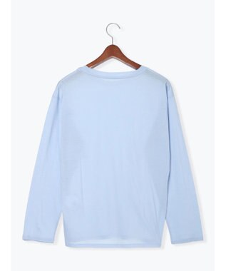 Te chichi 【雑誌掲載アイテム】シルケット天竺クルーネックロンT《2026 spring catalog item》 サックスブルー