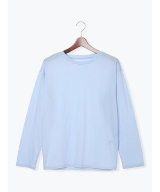 Te chichi 【雑誌掲載アイテム】シルケット天竺クルーネックロンT《2026 spring catalog item》 サックスブルー