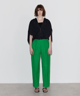 NAVE 【Nave　洗える】ソフトタフタ  スリットスリーブ ブルゾン ブラック系