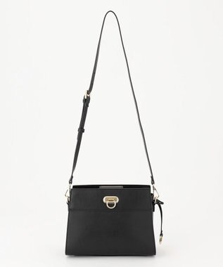 組曲 スクエアショルダー バッグ ブラック系