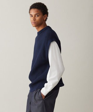 UNFILO MENS メッシュ ニットベスト [24年春夏商品]