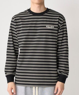 OP／FILA 【Kappa】ウェルネスクラブボーダーロンT ブラック