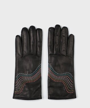 Paul Smith スワール ステッチ レザーグローブ