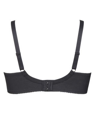 WACOAL ブラジャー フルカップブラ 上胸にフィット 外付けワイヤー ラクなつけごこち 綿混素材(バック) まるみのあるナチュラルシルエット 【EverChic】 レディース BRB284 /ワコール ブラック