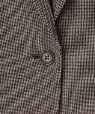 J.PRESS LADIES S 【洗える】T/Rアルガンシルク テーラード ジャケット ブラウン系