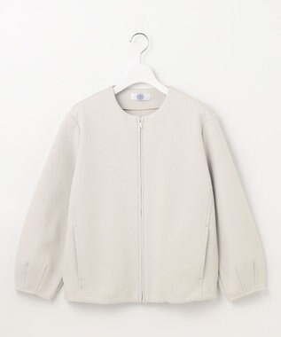 J.PRESS LADIES ダンボールジャージー ブルゾン ベージュ系