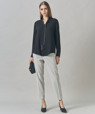 ICB 【UVカット・洗える】ウール2WAYストレッチ ドロストパンツ トープ系