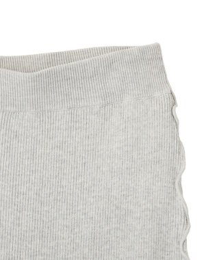 earth music&ecology サイドメローリブニットスカート Gray Mixture