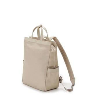 TOPKAPI 【Breath TOPKAPI】防水ナイロン レザーコンビ PC対応 トート リュック バックパック ペールベージュ
