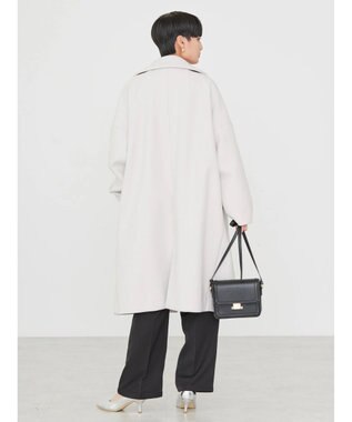 AMERICAN HOLIC 中空ＦＩＢＥＲドロップショルダーチェスターコート Light Gray