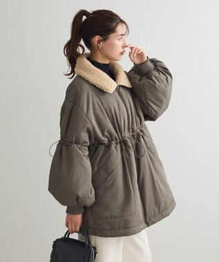 Green Parks ・ｓｗｉｎｇ　ｂｙ　中綿スタンドカラーミリタリーコー Khaki