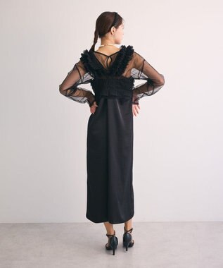 Green Parks ・Ｒａｉｌｍｅ　ＳＥＴ３点　チュールビスチェキャミワン Black