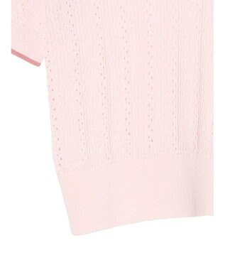 earth music&ecology フリルニットポロ Pink