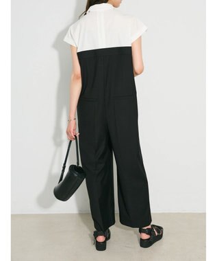 Green Parks シャツデザインロンパース Black