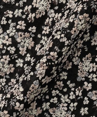 組曲 S 【加藤ローサさん着用】フラワージャカード スカート ブラック系5