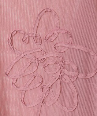 Green Parks ・ＥＬＥＮＣＡＲＥ　ＤＵＥ　コード刺繍シアーロンＴ Pink