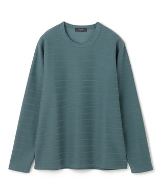 JOSEPH HOMME ブラッシュジャガード　クルーネック長袖Tシャツ スモーキーグリーン系
