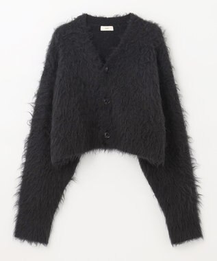 NAVE 【Nave】モヘアシャギー ショートカーディガン ブラック系