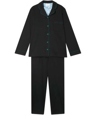 une nana cool 【綿100%】60/1 シルケットスムース 長袖開襟 MADE WITH LIBERTY FABRIC