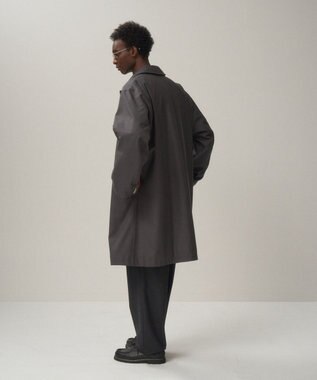 ATON NIDOM SILK | シルクパッドバルマカーンコート - UNISEX GRAY