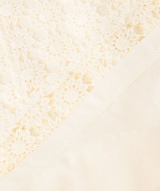 組曲 S 【WEB限定】フラワーレース袖フレア ブラウス アイボリー系