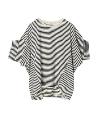 AMERICAN HOLIC ドルマン変形カットプルオーバー Border Navy